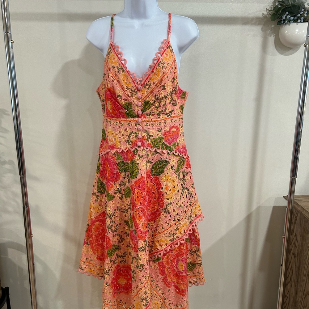 FARM Rio Vibrant Floral Midi Dress